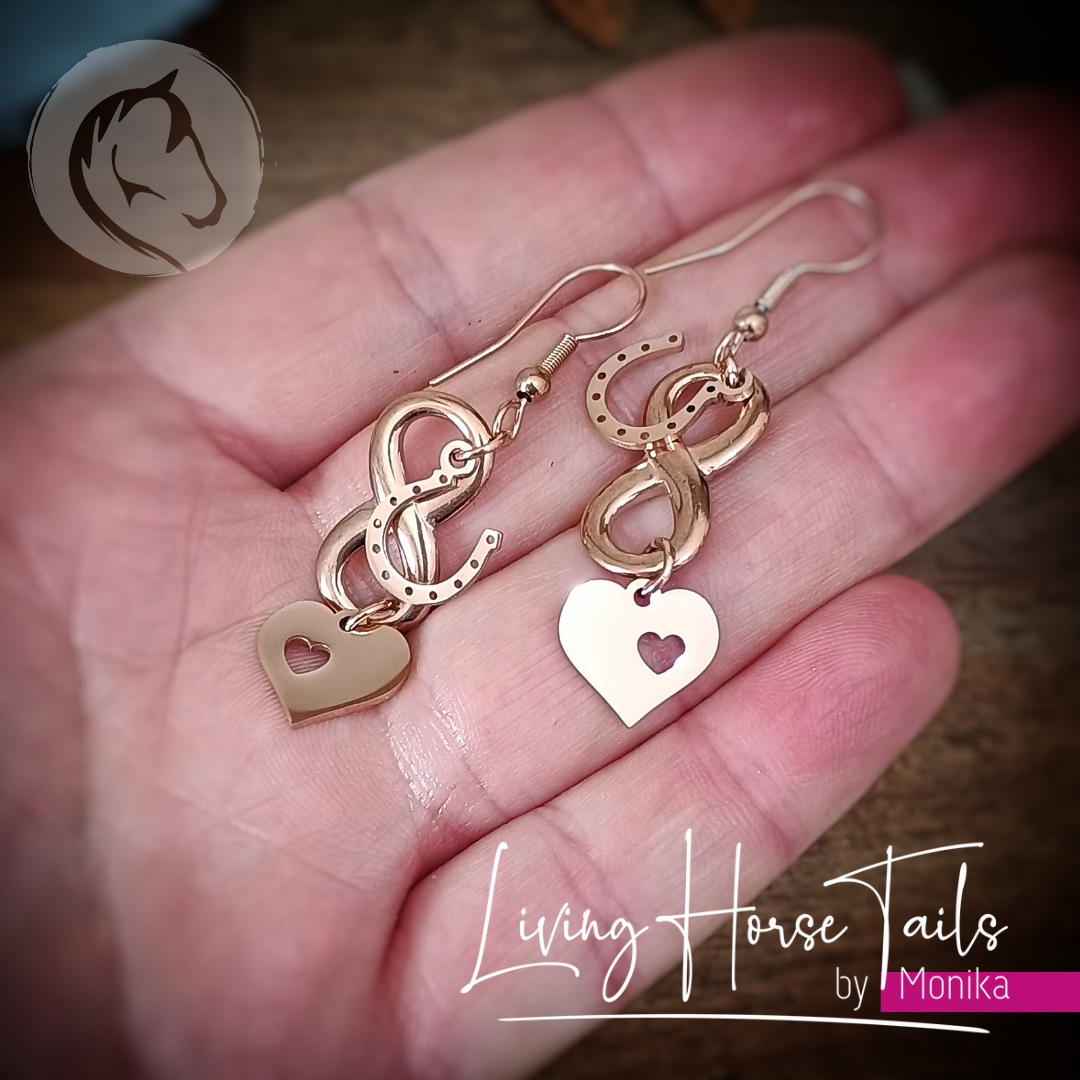 Hoofprints forever in my Heart Earrings