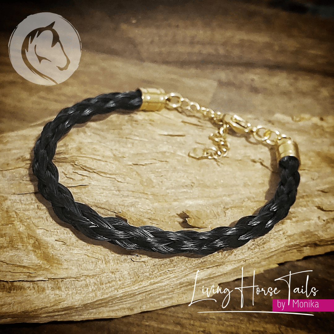 Classic braided horse hair bracelet – Living Horse Tails Jewellery by ...